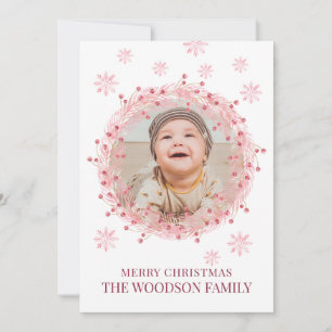 Baby Foto Prettig Kerst Kaart