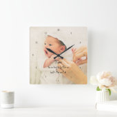 Baby Foto Schattigee kinderkamer wandklok (Huis)