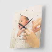 Baby Foto Schattigee kinderkamer wandklok (Hoek)