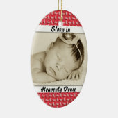 Baby Foto Slaap in Heavenly Peace Ornament (Rechts)