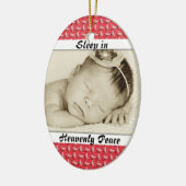 Baby Foto Slaap in Heavenly Peace Ornament (Links)