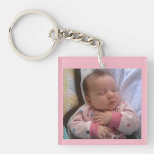 Baby Foto Sleutelhanger Gift for Ma of Grandma (Voorkant)
