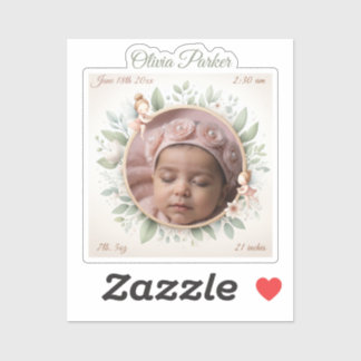 Baby Foto Sticker met Fairy Lijst