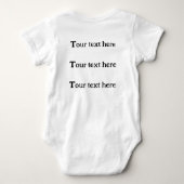 Baby Foto Upload Bodysuit Shirt (Achterkant)