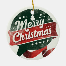 Baby Foto Vrolijk kerstfeest Keramisch Ornament