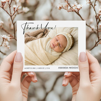 Baby Foto: You Birth Announding Briefkaart