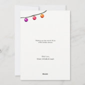 Baby Fotoaankondiging Kerstvakantie Joy Feestdagenkaart (Achterkant)