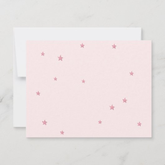 Baby Fotoaankondiging - Welkom, Kaart Baby Girl (Achterkant)