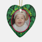 Baby Fotocadeau Label & Ornament voor opa (Links)