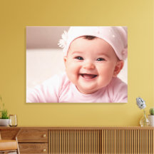 Baby Fotocanvasprint - Gepersonaliseerde Kinderkam