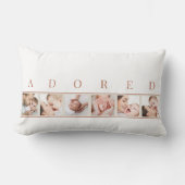 Baby Fotocollage ADORED Neutral Nursery Kussen (Voorkant)
