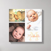 baby fotocollage canvas afdruk (Voorkant)