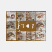 Baby fotocollage fleece deken (Voorkant (Horizontaal))