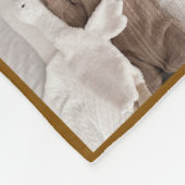 Baby fotocollage fleece deken (Hoek)