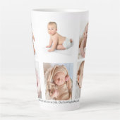 Baby Fotocollage Latte Mok (Voorkant)