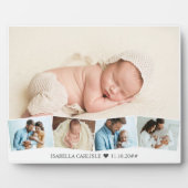 Baby fotocollage met zigzag-Afbeelding rippen Fotoplaat (Voorkant)