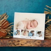 Baby fotocollage met zigzag-Afbeelding rippen Fotoplaat (Zijkant)