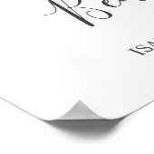 Baby Fotocollage Zigzag Afbeelding Strip Aangepast Poster (Hoek)