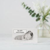 Baby Fotografie Newborn Fotograaf Foto Visitekaartje (Staand voorkant)