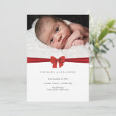 Baby: Fotokaart Aankondiging (Staand voorkant)