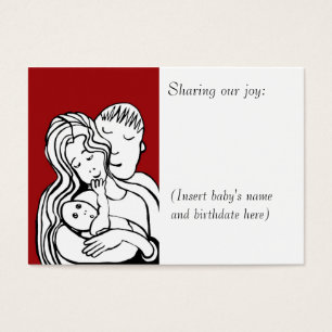 Baby-fotokaart Visitekaartjes