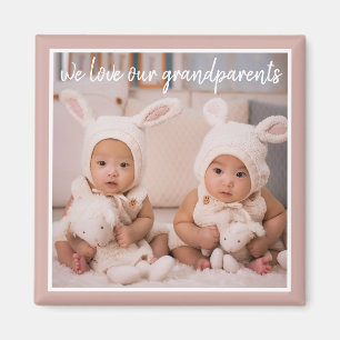 Baby-fotomagneten voor grootouders magneet