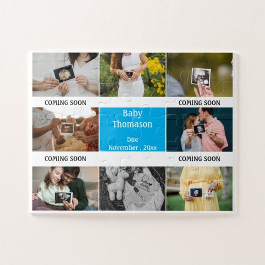 Baby Fotonaam Binnenkort bekend Legpuzzel (Horizontaal)