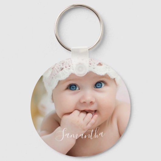 Baby Fotonaam Sleutelhanger (Voorkant)