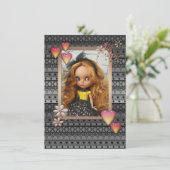 Baby fotopoppen, poppen, gepersonaliseerd, hobby aankondiging (Staand voorkant)