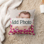 Baby Fotoroze en goudzout Glitter Heart Moderne li Kussen (Deken)