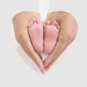 Baby foto's en naam eerste kerstfeestdag ornament (achterkant)