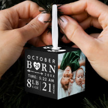 Baby foto's in klauterij en geboorte zwart monogra