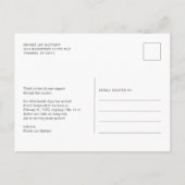 Baby-fotoscript Bedankt Geboorte Aankondigingskaart (Achterkant)