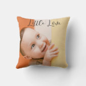 Baby Fotosjabloon "Little Love" Kussen (Achterkant)