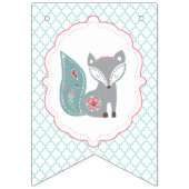 Baby Fox Baby shower Bunting Banner (Eerste vlag)