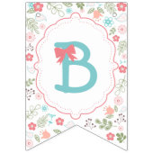 Baby Fox Baby shower Bunting Banner (Derde vlag)