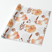 Baby Fox Cadeaupapier (Uitgerold)