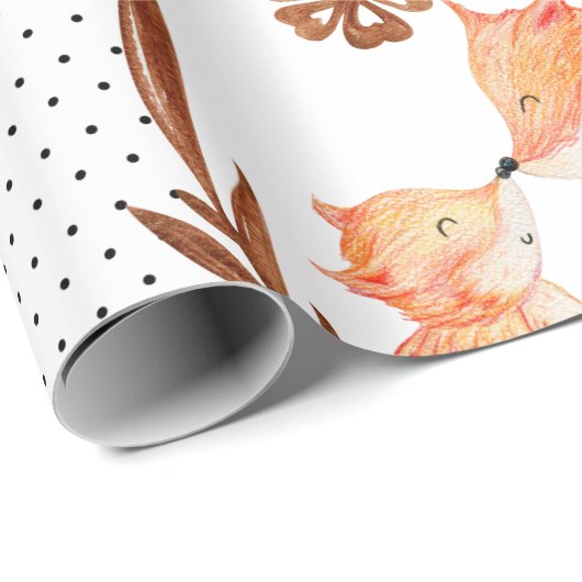 Baby Fox Cadeaupapier (Rol Hoek)