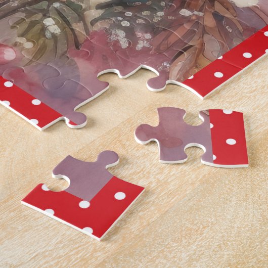 Baby Fox Christmas Large Square Legpuzzel (Zijkant)