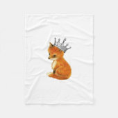 Baby Fox  Crown Fleece Blanket (Voorkant)