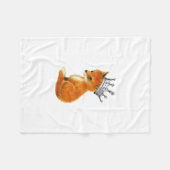 Baby Fox Crown Fleece Blanket Deken (Voorkant (Horizontaal))