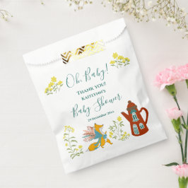 Baby Fox en Baby shower Gift. Bedankzakje