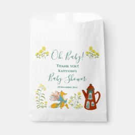 Baby Fox en Baby shower Gift. Bedankzakje