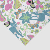 Baby Fox en bloemen geschenktas Tissuepapier (Detail)