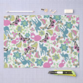 Baby Fox en bloemen geschenktas Tissuepapier (Craft)