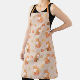 Baby Fox en herfst Schort