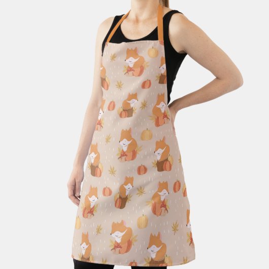 Baby Fox en herfst Schort (Insitu)
