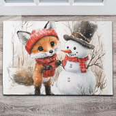 Baby Fox en Snowman Deurmat