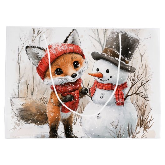 Baby Fox en Snowman Groot Cadeauzakje (Achterkant)