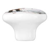 Baby Fox en Snowman Keramische Knop (Zijkant)